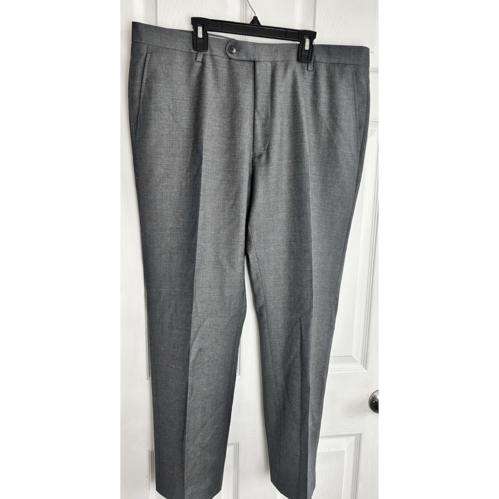 Joseph Abboud JOE Mens 38x29 Dress Pants Straight Gray Heather 100% Wool - Picture 1 of 10